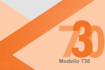 Immagine nelle sfumature dell'arancione con indicazione Modello 730
